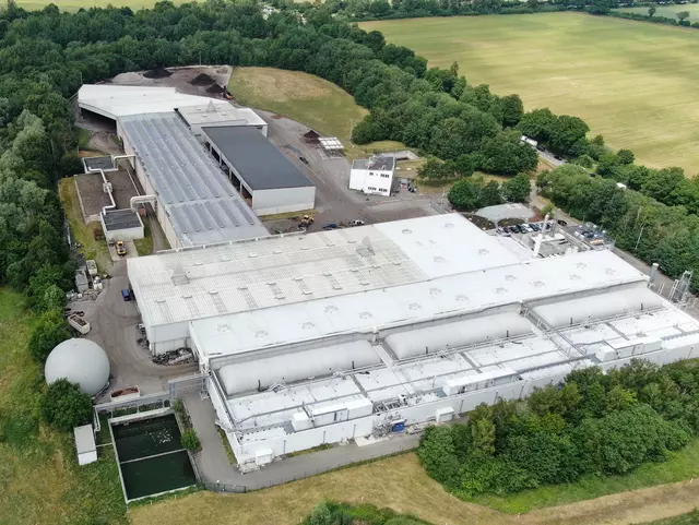 Luftbold: Biogas- und Kompostwerk Bützberg